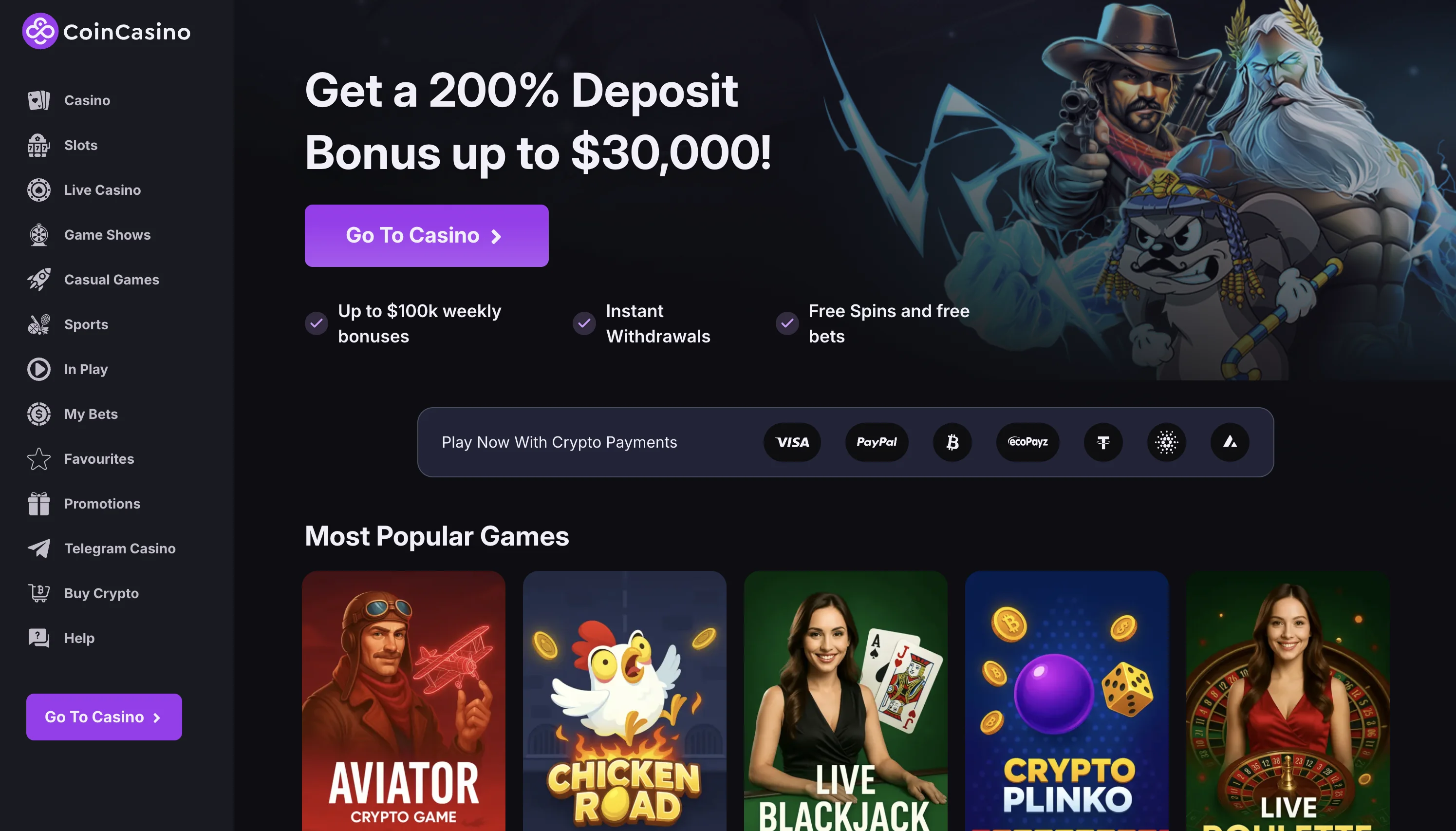 CoinCasino Screenshot